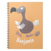 Funny dodo bird cartoon illustratie notitieboek (Voorkant)