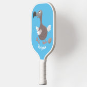 Funny dodo bird cartoon illustratie pickleball paddle (Links)