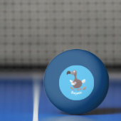 Funny dodo bird cartoon illustratie pingpongbal (Net)
