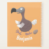 Funny dodo bird cartoon illustratie planner (Achterkant)