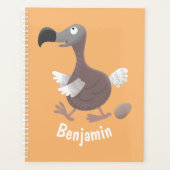 Funny dodo bird cartoon illustratie planner (Voorkant)