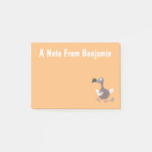 Funny dodo bird cartoon illustratie post-it® notes (Voorkant)