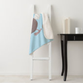 Funny dodo bird cartoon illustratie sherpa deken (In situ)