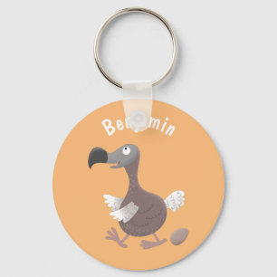 Funny dodo bird cartoon illustratie sleutelhanger