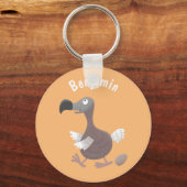 Funny dodo bird cartoon illustratie sleutelhanger (Voorkant)