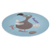 Funny dodo bird cartoon illustratie snijplank (Hoek)