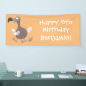 Funny dodo bird cartoon illustratie spandoek (Beurs)