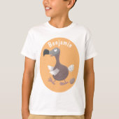 Funny dodo bird cartoon illustratie t-shirt (Voorkant)