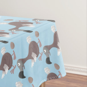 Funny dodo bird cartoon illustratie tafelkleed