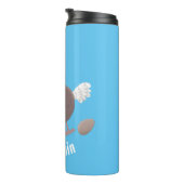 Funny dodo bird cartoon illustratie thermosbeker (Geroteerd rechts)