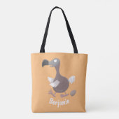 Funny dodo bird cartoon illustratie tote bag (Achterkant)