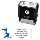 Funny dodo bird cartoon illustratie  zelfinktende stempel (In situ)