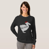 Funny Dodo Bird Lover Xmas Santa Hat Dodo T-shirt (Voorkant volledig)