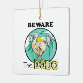 Funny dodo tropisch eiland keramisch ornament (Links)