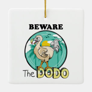 Funny dodo tropisch eiland keramisch ornament