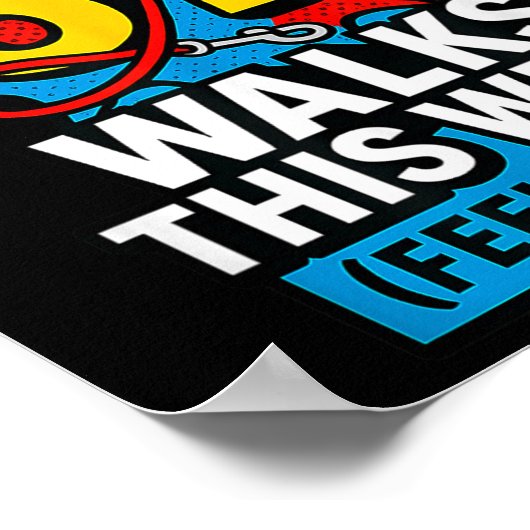 Funny Dog 6 7 Walks This Week Slang Meme Six Seven Poster (Hoek)