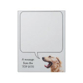 Funny Dog aangepast notitieblok (Linkerzijde)