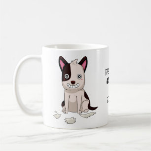 Funny Dog, aangepaste naam en tekst mokken