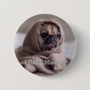 Funny Dog aangepaste tekstknop Ronde Button 5,7 Cm