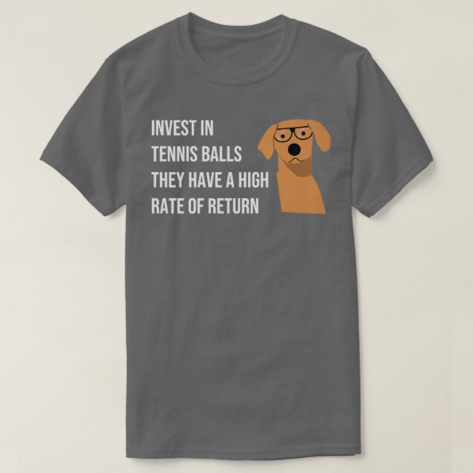 Funny Dog Accountant Financial Advisor Finance Tea T-shirt (Design voorkant)