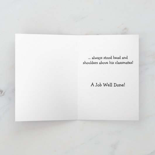 Funny Dog Afstuderen Kaart (Binnen)