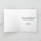 Funny Dog Afstuderen Kaart Gefeliciteerd Afstudeer (Binnen)