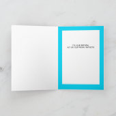 Funny Dog and Fire Hydrant Birthday Kaart (Binnen)