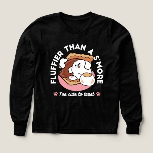 Funny Dog and S’more Design – Kawaii Pet Lover Pun (Voorkant)