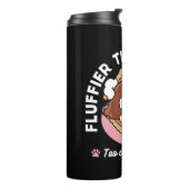 Funny Dog and S’more Design – Kawaii Pet Lover Pun Thermosbeker (Gedraaid links)