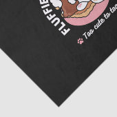 Funny Dog and S’more Design – Kawaii Pet Lover Pun Tissuepapier (Detail)