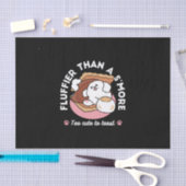 Funny Dog and S’more Design – Kawaii Pet Lover Pun Tissuepapier (Craft)