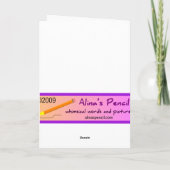 Funny Dog and Tree Edgy Verjaardag Kaart (Achterkant)