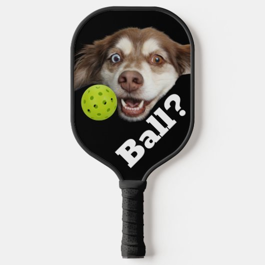 Funny Dog Ball Pet Lover Pickleball Paddle (Voorkant)