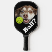 Funny Dog Ball Pet Lover Pickleball Paddle (Achterkant)