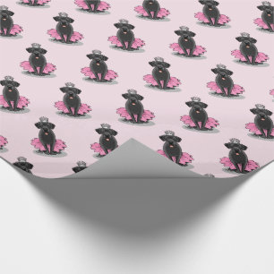 Funny Dog Ballet Princess Black Lab Retriever Cadeaupapier
