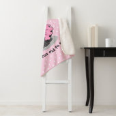 Funny Dog Ballet Princess Black Lab Retriever Sherpa Deken (In situ)