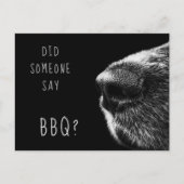 Funny Dog BBQ Uitnodiging (Voorkant)