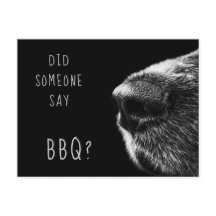 Funny Dog BBQ Uitnodiging