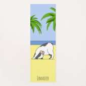 Funny Dog Beach Yoga Mat (Voorkant)
