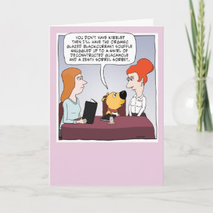 Funny Dog bestelt Fancy feestdag Kaart