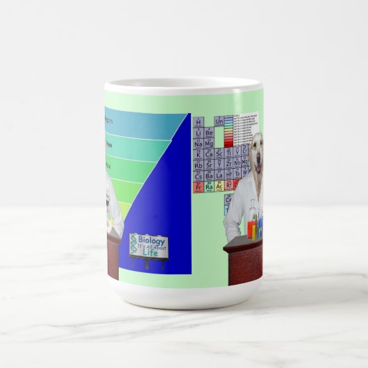 Funny Dog Biology/Chemistry Teacher's Mok (Center)