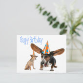 Funny Dog Birthday Briefkaart (Staand voorkant)