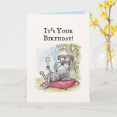 Funny Dog Birthday Card Kaart (Gele Bloem)