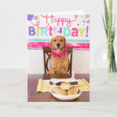 Funny Dog Birthday Card Kaart (Voorkant)