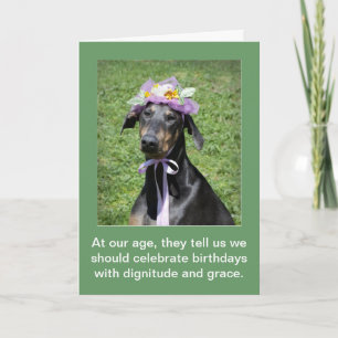 Funny dog Birthday-kaart Kaart