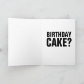 FUNNY DOG BIRTHDAY, SMELL BIRTHDAY CAKE? KAART (Binnen)