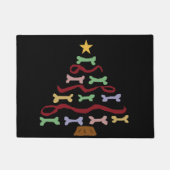 Funny Dog Biscuit-kerstboomkunst Deurmat (Voorkant)