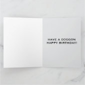 FUNNY DOG BRTHDAY MUGSHOT GREETING CARD KAART (Binnen)