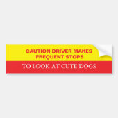 Funny Dog Bumpersticker (Voorkant)
