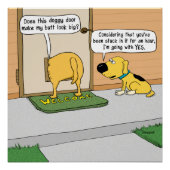 Funny Dog Butt in Doggy-Poster Poster (Voorkant)